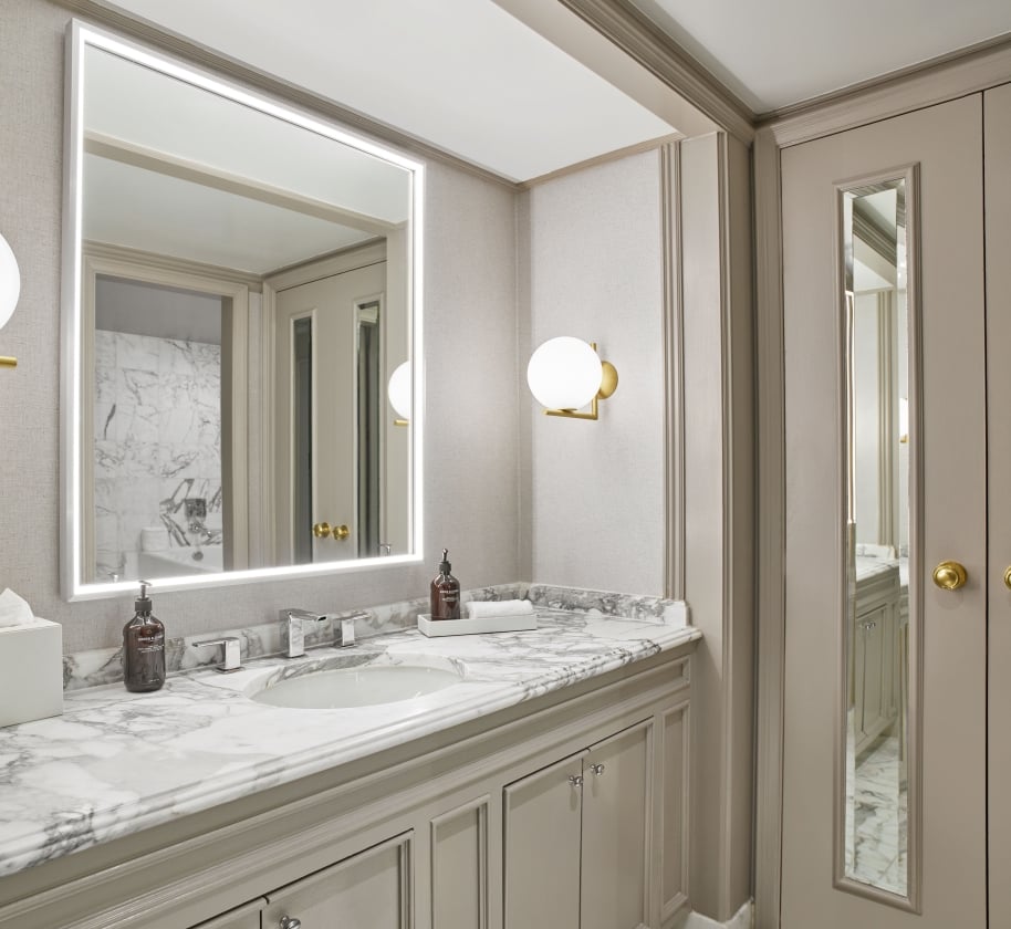 Washroom inside the Uptown Suite at the Camby