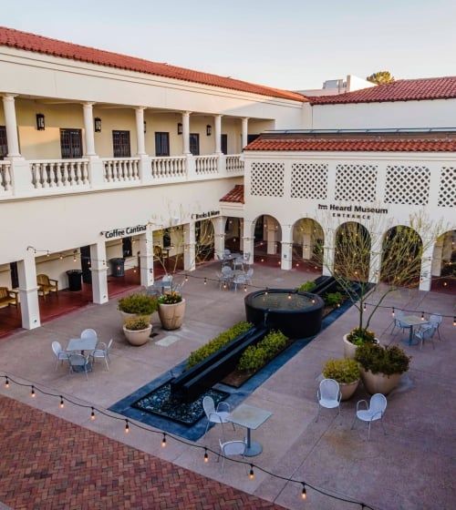 The courtyard at the Heard Museum in Phoenix