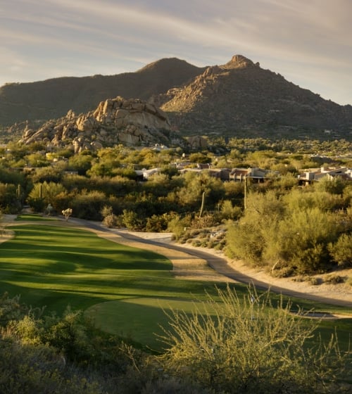 A green at TPC Scottsdale in Phoenix