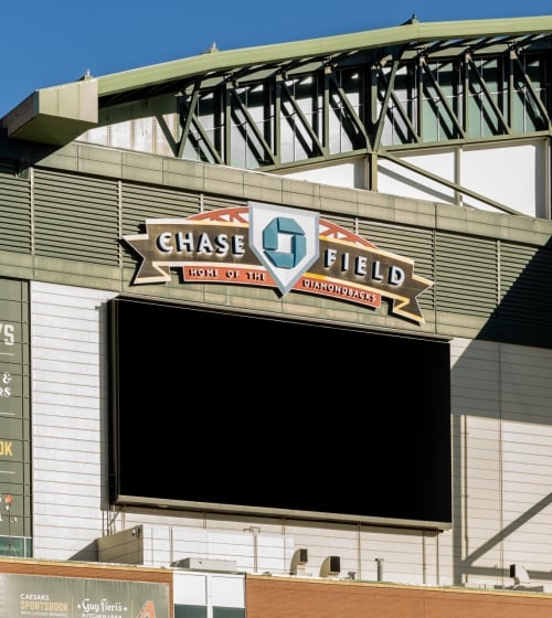 Exterior of Chase Field in Phoenix